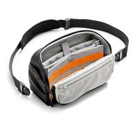Inateck Sling Bag X-Modo, Borsa per Accessori Elettronici Resistente agli Schizzi, Zaino Monospalla Design con Apertura a 135°, Nero