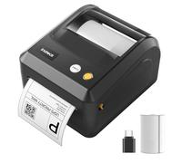Inateck Stampante per Etichette Bluetooth, Stampante Termica DHL, 4 x 6, Etichettatrice per Codice a Barre, Amazon, Etsy, Shopify, DHL, FedEx, UPS ecc., con etichette, PR50, nero