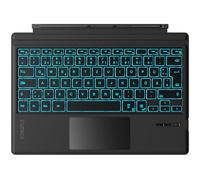 Inateck Tastiera Surface Pro 7, compatibile con Surface Pro 7/7+/6/5/4 con trackpad, Bluetooth 5.3, illuminazione di sfondo a 7 colori, QWERTZ, KB02027