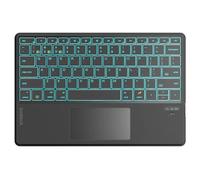 Inateck Tastiera per tablet, ultrasottile, funzione AI, retroilluminazione a 7 colori, compatibile con iPad 10/9/8, iPad Air, 12,9"/11"/10,5", iPad Pro, iPad Mini 7/6/5, supporta Windows, iPad OS,