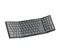 Inateck Tastiera pieghevole wireless con tastierino numerico, tastiera pieghevole Bluetooth multi-dispositivo con funzione intelligente AI, design portatile per iPad/iPhone/Android/Windows/Tablet, con