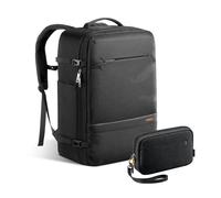 Inateck Zaino e Borsa Organizer Set da Viaggio: 42L Bagaglio a Mano Aeroporto con Custodia per Accessori, Borsa Porta Cavi e Elettronici, Resistente all'Acqua, Compatibile con PC 15.6", Nero