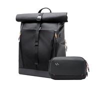 Inateck Zaino per Laptop Casual 25L-30L + Organizer Elettronico Portatile, Set Resistente agli Spruzzi, Adatto per Laptop fino a 17″ e iPad fino a 13″, per Pendolarismo, Viaggi e Tempo Libero, Ner