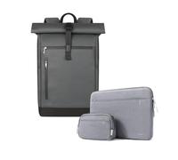 Inateck Zaino Porta PC Donna Uomo Compatibile con Computer da 15-17 pollici, a Prova di Spruzzi d'acqua Custodia per Laptop con Protezione a 360°, Compatibile con 14 Pollici MacBook Pro M5/M