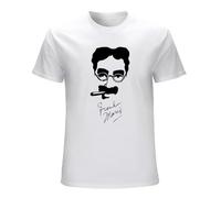 INATUE Men's T-Shirt Groucho Marx Autograph 100% Brothers Chico Harpo Duck Soup CottonTop T ShorSleeved Black 3XL