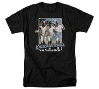INATUE Men's T-Shirt Three Stooges Slapstick Famous Comedy Group Drunk Adult Black L