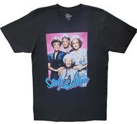 INATUE Street T-Shirt Men's Golden Girls Television Show Stay Golden Black Vintage Black L