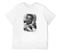 INATUE Street T-Shirt RES Georges Brassens Singer Black 3XL