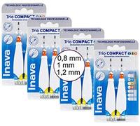 Inava Set di 4 spazzole Trio Compact 1. 2 3 spaccature Stessi sistema completo