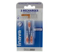 Inava Spazzole 3 ricariche strette 1,2 mm, colore: Arancione