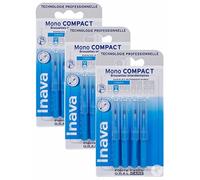 Inava Spazzole MONO COMPACT blu 0,8 mm ISO4 - Bte/4 - Confezione da 3 pezzi