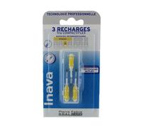 Inava Trio Compact Spazzole Interdentali ISO 2 1mm Strette Gialle 4 Ricariche - Spazzolini interdentali