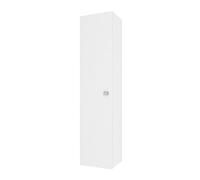 Inbagno Colonna pensile Bagno sospesa H 136 cm, Anta Reversibile, salvaspazio, Ripiani Regolabili (Bianco Lucido)