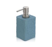 Inbagno Dispenser Sapone Effetto Pietra Turchese Cobalto, 280 ml in Resina (Dispenser)