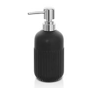 Inbagno Dispenser Sapone Nero, 280 ml in Ceramica, Linea Cup