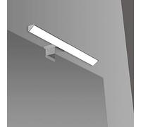 Inbagno Lampada LED da Specchio, Triangolare, 30 cm, in ABS Cromato, per Specchio a Filo o su Pannello