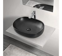 Inbagno Mensola sospesa per lavabo Bagno da appoggio, Larghezza 60/80/110/140, Serie Master con Rivestimento Idrorepellente (Grigio Nuvola, Mensola 80 cm)