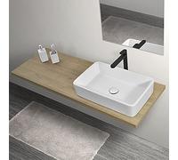 Mensolone Sospeso 140 cm Master rovere miele per Lavabi da appoggio