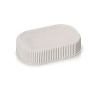 Inbagno Porta Sapone da appoggio colorato Beige, in plastica, Linea Ring