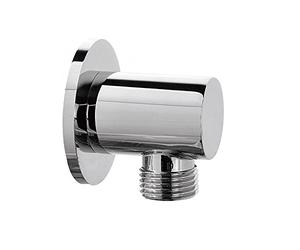 Inbagno Presa Acqua Doccia in Ottone con attacchi Standard universali G ½”, Completa di rosone