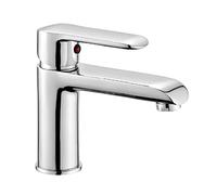 Inbagno Rubinetto Miscelatore lavabo Bagno, piletta Inclusa, in Ottone Cromato, Serie Dalila (Rubinetto lavabo)