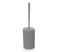 Inbagno Scopino per WC colorato Grigio, in plastica, Linea Ring