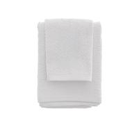 Inbagno Set Asciugamani Bagno Bianco per Viso e ospite, 55x100 cm e 40x60 cm in Cotone Puro, Spring