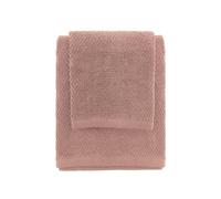 Inbagno Set Asciugamani Bagno Rosa per Viso e ospite, 55x100 cm e 40x60 cm in Cotone Puro, Spring