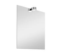 Specchio per bagno 50x60 cm reversibile con luce LED naturale