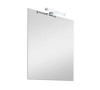 Specchio bagno 50x60 cm reversibile con luce LED naturale