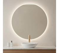Inbagno Specchio Bagno Tondo LED 60 cm Retroilluminato - Diametro 60 cm Luce Naturale 4500K - Specchiera Circolare Design Moderno IP67 - Alta Luminosità