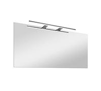 Inbagno Specchio con Lampada LED Reversibile, Completa di Luce LED 75 cm cromata a Risparmio energetico, Luce Naturale (100x70)