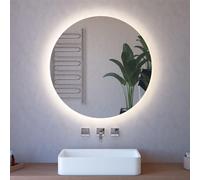 Specchio tondo 75 cm a filo lucido con illuminazione perimetrale a LED