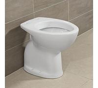 Inbagno WC per Anziani con Scarico a Pavimento, H. 48 cm, Design ergonomico in Ceramica Bianca Lucida