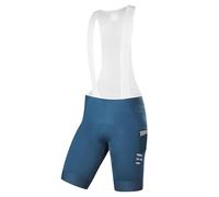 INBIKE Salopette Ciclismo Uomo con Fodello 3D Pantaloncini Bici da Strada con Bretelle Pantaloncini MTB Traspirante Asciugatura Rapida Abbigliamento Ciclismo Estivo Blu,S