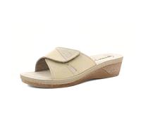 inblu Antiscivolo Ciabatte Zeppa Sandali Ciabatte Donna Estivi Fascia Pantofole Mare Strass Sandali Spiaggia Anatomico PV0003 (Sabbia, 40)