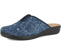 inblu Pantofole Donna con Inserto Elastico e Disegno Foglie, Plantare Anatomico Imbottito, Suola Leggera e Resistente, 40 EU