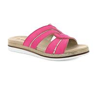 Inblu Ciabatta Donna con Doppia Fascia Incrociata, Fucsia, 37 EU