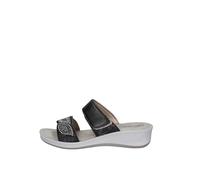 inblu Ciabatte a Doppia Fascia Regolabili a Strappo, Sandali Donna, Nero, 40 EU