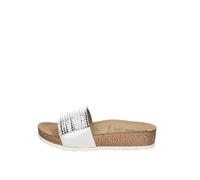 inblu Ciabatte a Fascia con Mini Borchie, Donna, Bianco, 40 EU