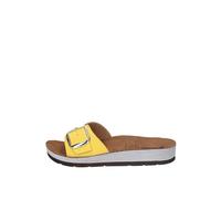 inblu - Ciabatte basse a fascia maxi fibbia, Donna, giallo, 37