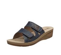 INBLU PV000009 BLU CIABATTE DONNA MODA, SOTTOPIEDE VERA PELLE SOFT ANATOMICO, DU