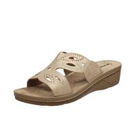 Inblu Ciabatte Con Zeppetta Sabbia - Donna Scarpe Ciabatte Zeppa