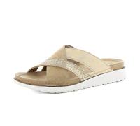 inblu Ciabatte Donna a Doppio Incrocio Effetto Pitonato, Sottopiede Imbottito, dal 35 al 41, Sandali, Sabbia, 36 EU