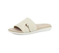 inblu Ciabatte Donna a Fascia Colorata con Disegno Logo, Suola Dual Density, Naturale, 35 EU