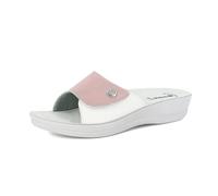 inblu Ciabatte Donna Anatomiche Pantofole Estive Fascia Strappo Regolabile Traspirante Morbide Aperta Linea Benessere VR0061 (Rosa, 35)
