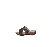 inblu, Ciabatte Donna avvolgenti Doppia Fascia e Strass, Donna, Nero, 39