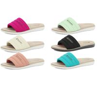 inblu Ciabatte Donna con Fascia Colorata e Scritta, Suola Dual Density