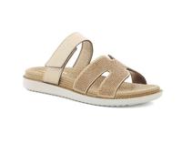 Inblu Ciabatte Donna Dual Density Con Strappo, Effetto Corda - 054 (Platino)