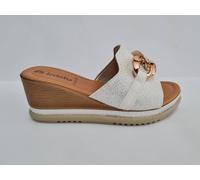 Inblu Ciabatte Donna Flik Con Zeppa ed Accessorio - 001 (Bianco)